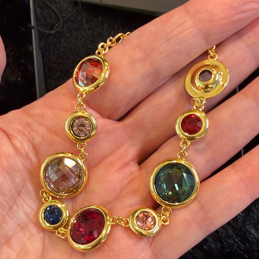 Kate Spade on the dot Gold Bracelet with Colorful Gems - Picture 4 of 5